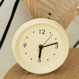 Two-tone Simple Round Clock Table Clock