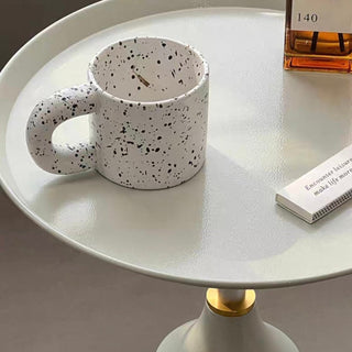 Gold Accent Mini Round Side Table