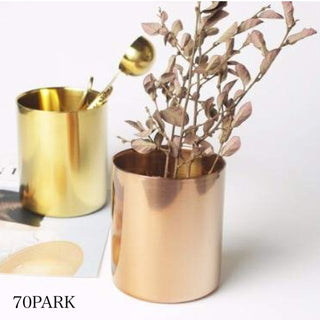 Gold Color Brush Stand Pen Holder