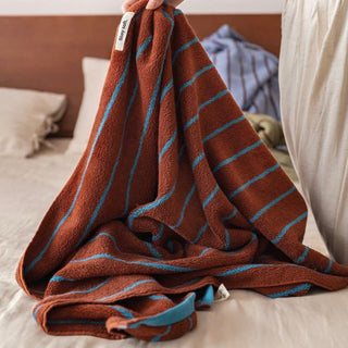 Classic Stripe Bath Towel  100% Cotton Hanging Type Combed Cotton Large Size Towel Blanket