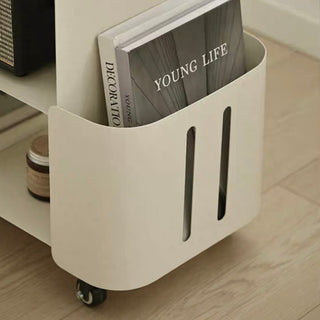 Caster-equipped cabinet side tablein  wagon