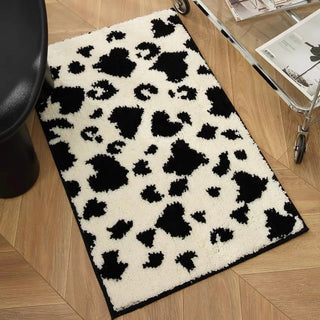 Monochrome Cow print Door mat entrance mat 50x80cm bath mat