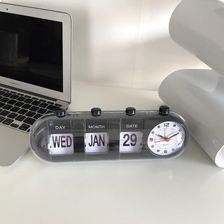 Retro Flip Clock  Table Clock with Calendar
