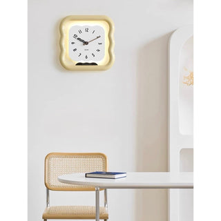 LED Lighted Wave Clear Clock  Wall Clock