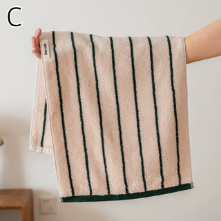 Classic Stripe Face Towel  100% Cotton Hanging Type Combed Cotton