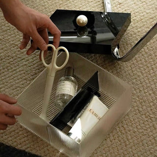 Pearl Square Storage Box with Lidin  Small Item Organizer