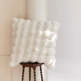 FauxFur Fluffy and Soft Textured Cushion Cover  45 x 45 cm