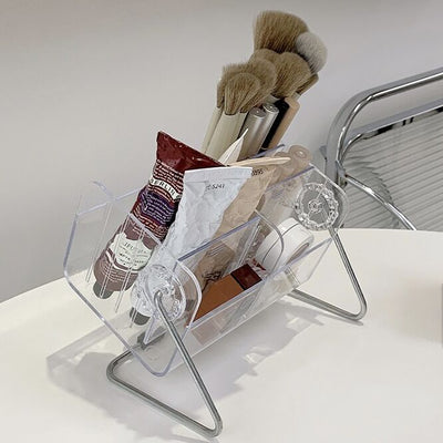 Clear Acrylic Multi-Stand Brush Cosmetic Storage