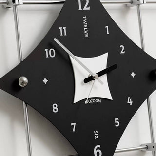 Silver Frame Art Design Clock  Wall Clock