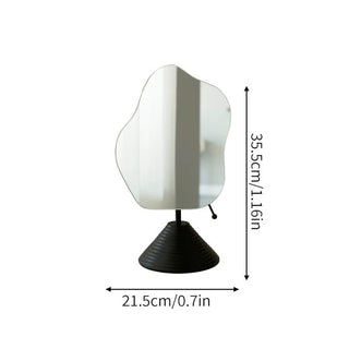 Adjustable Angle Nuance Wave Tabletop Mirror  Mirror Stand