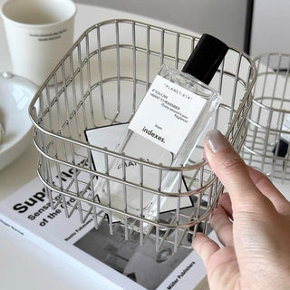Set of 2  Stainless Steel Wire Mini Baskets