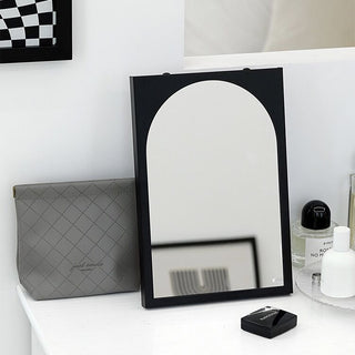Arched Iron Tabletop Wall Mounted Mirror