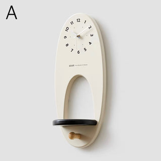 Wall clock with candle holder   3 functions in 1 clock