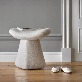 White Modern Stool Dresser Chair Ottoman