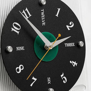 Record-style art design clockin  wall clock