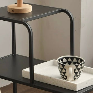 Iron Frame Three-Tier Storage Rack  Side Table