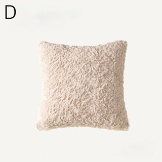 Rich Faux Fur Grid Cushion Cover  45 x 45 cm