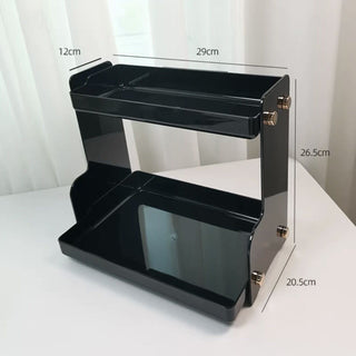 Acrylic Two-Tier Lightweight Cosmetic Storage Rack