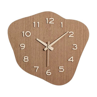 Wood Nuance Curve Silhouette Clock  Wall Clock Silent