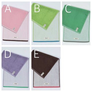 Two-tone solid color face towel 100% cotton combed cotton absorbent.