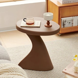 Curved Design Colorful Side Table