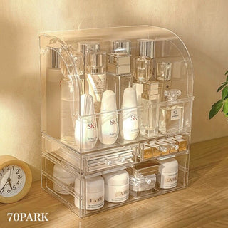Clear Large Capacity Cosmetic Box 2 Sizes  Makeup Storage