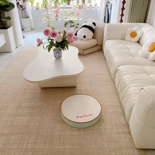 Simple Lettering Color Round Cushion