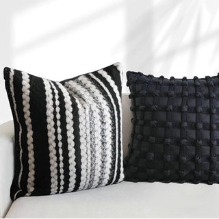 Black Mix Cushion Cover  45x45cm Monotone