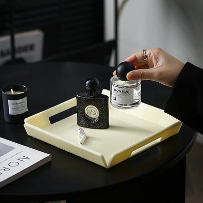 Square-shaped Simple Acrylic Mini Tray Cream Storage