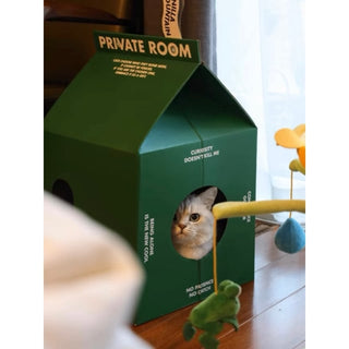 Green Pack-type Cat House Cat House Scratching Post Cardboard House