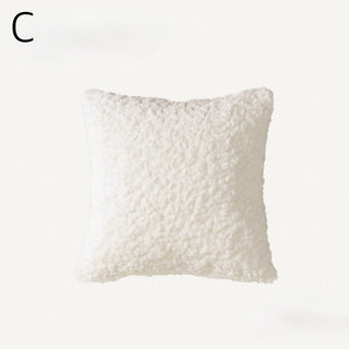 Rich Faux Fur Grid Cushion Cover  45 x 45 cm