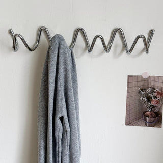 Silver Wavy Wall Hooks   Hanger Hooks   Wall-mounted Storage