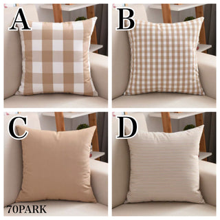 Checkered & Striped Cushion Covers  12 Types