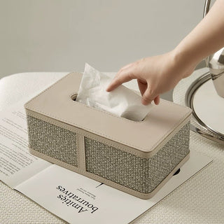 Modern Design Leather Tissue Case