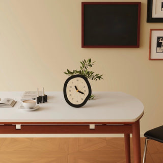 Nuance Silhouette Bicolor Clock Table Clock Silent