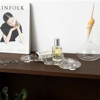 Clear Acrylic Wavy Tray for Small Items