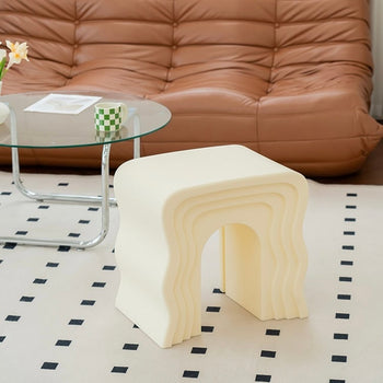 Unique Wave Arch Side Table  Stool