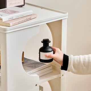 Legged Curved Three-Tier Storage Display Rack Side Table