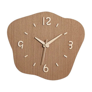 Wood Nuance Curve Silhouette Clock  Wall Clock Silent