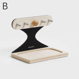 Monochrome Wood Accessory Key Stand Tray  Storage Tray for Small Items