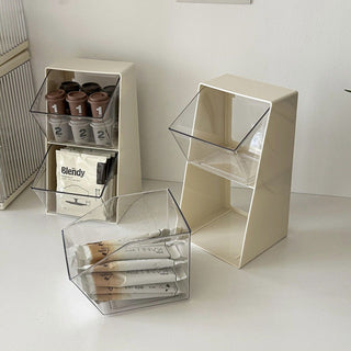 Tabletop Divider Slanted Storage Box Tea Bags