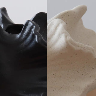 Irregular Wave Ceramic Flower Vase  Vase Object
