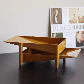 Three-tier stacking A4 file tray document storage