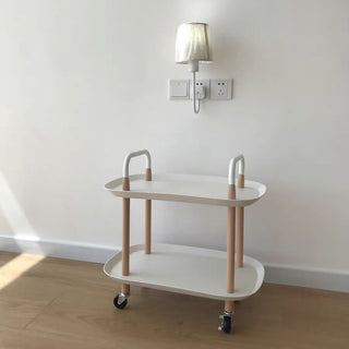 Castered Side Table Two-Tier Rack Wagon