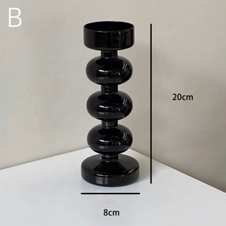 Glass Bubble Candle Holder   Decorative Object