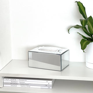 Mirror tissue case mirror silver paper box