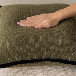 Piping Linen-like Cushion Cover  45 x 45 cm