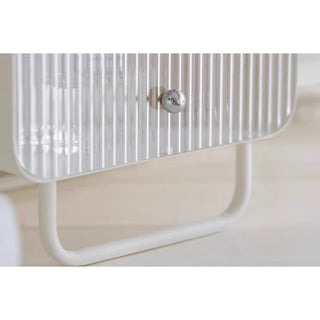 Slide-lid double-layer cosmetic and perfume storage rack