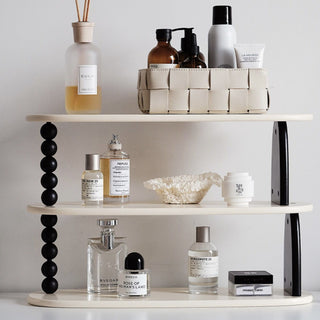 Asymmetrical design Three-tier storage display rack