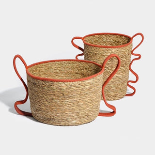 Wavy Handle Basket  Storage Basket Laundry